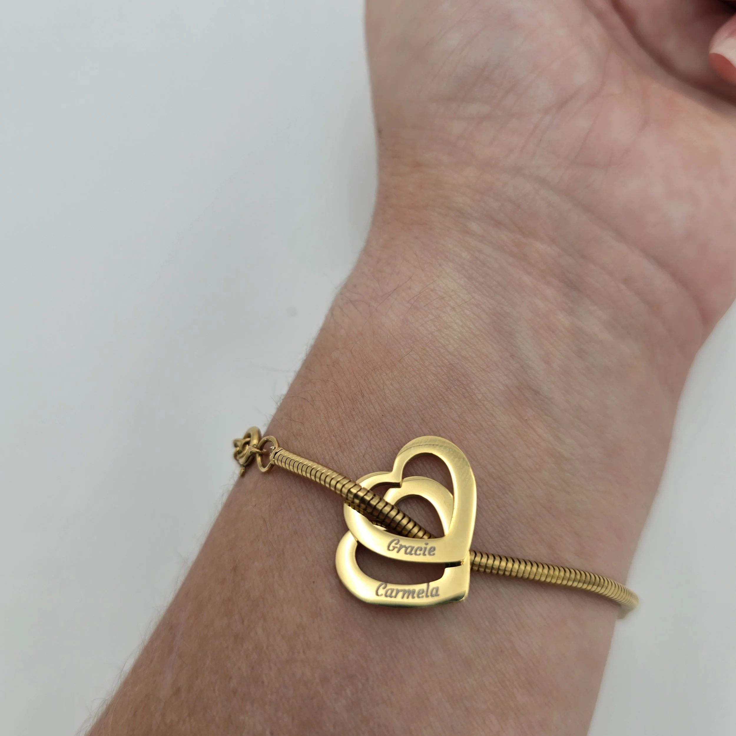Custom Engraved Heart Bracelet