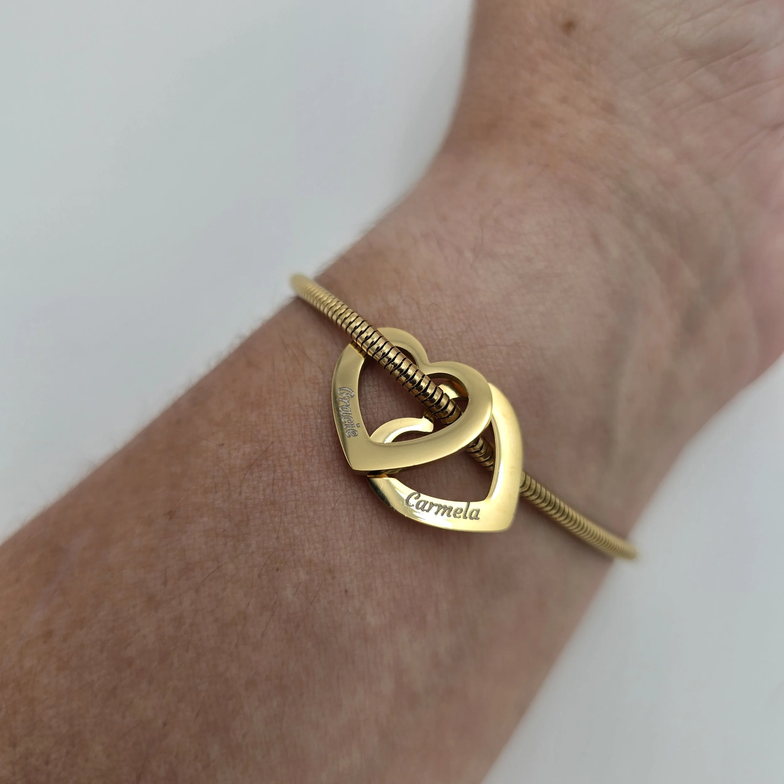 Custom Engraved Heart Bracelet