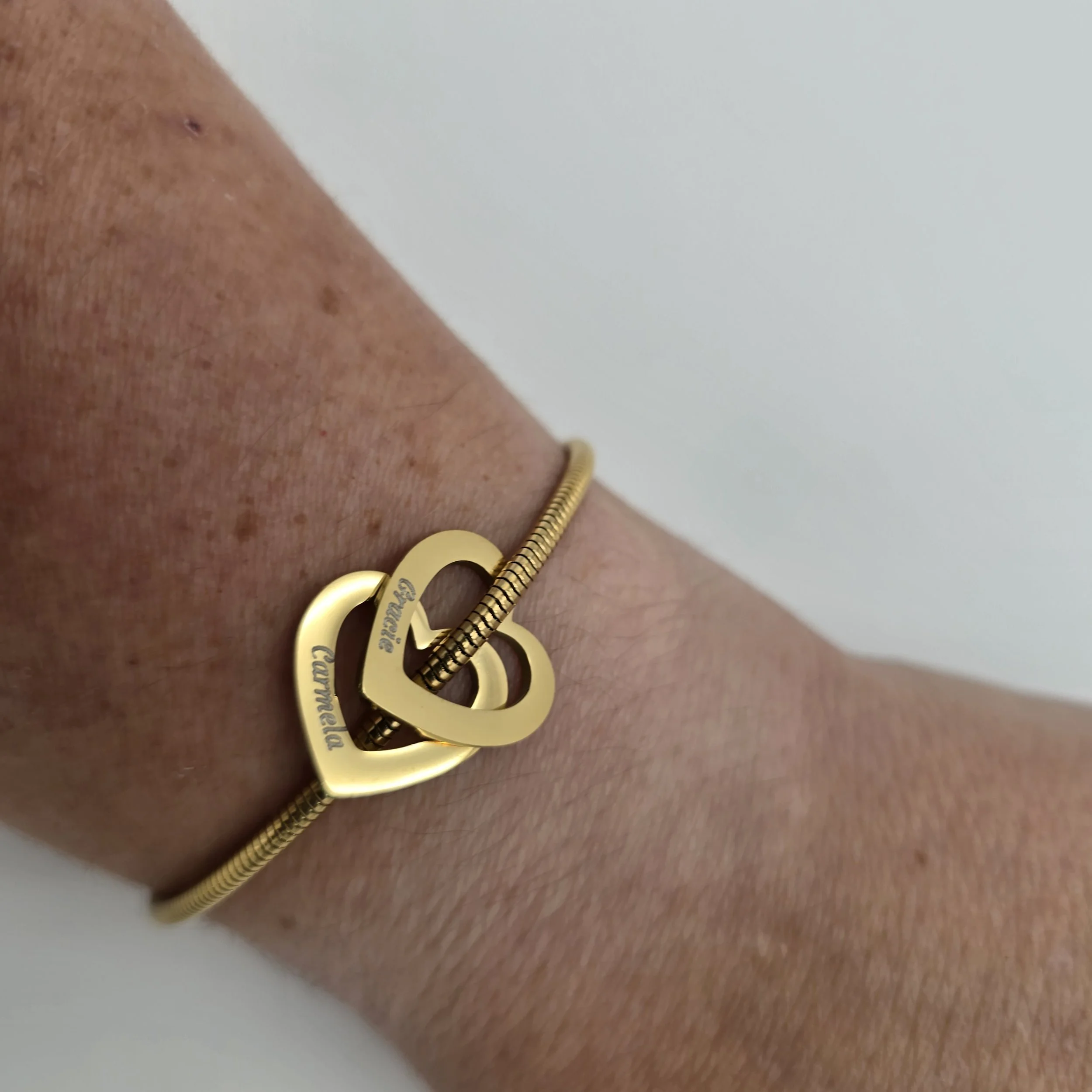 Custom Engraved Heart Bracelet