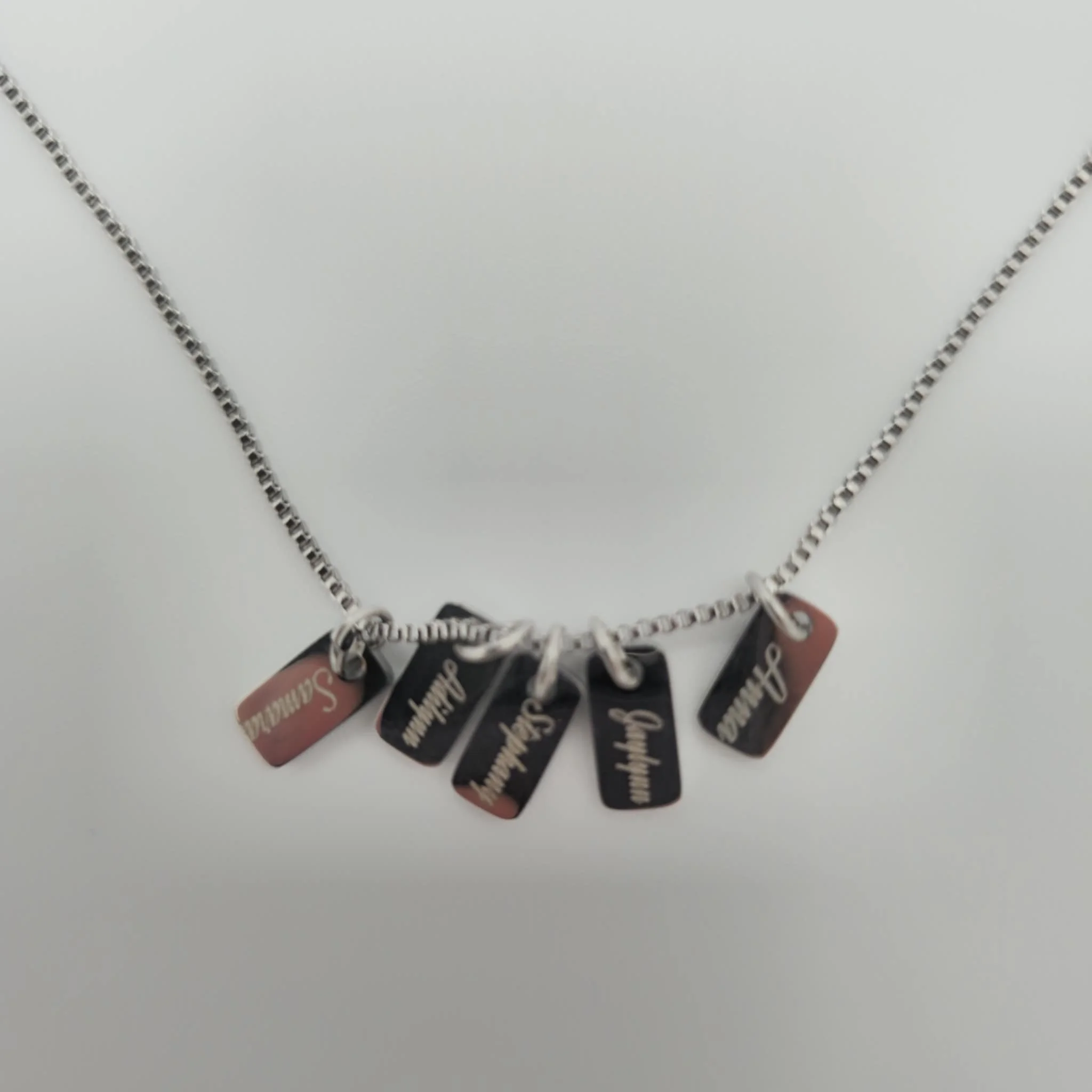 Personalized Mini Tag Necklace