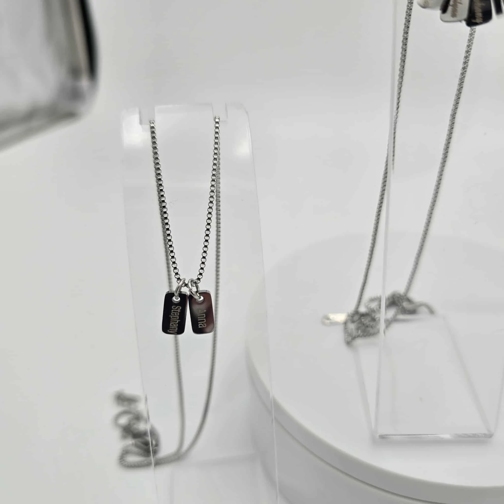 Custom Mini Tag Necklace – Personalized Name Necklace — C&C Custom Crafts