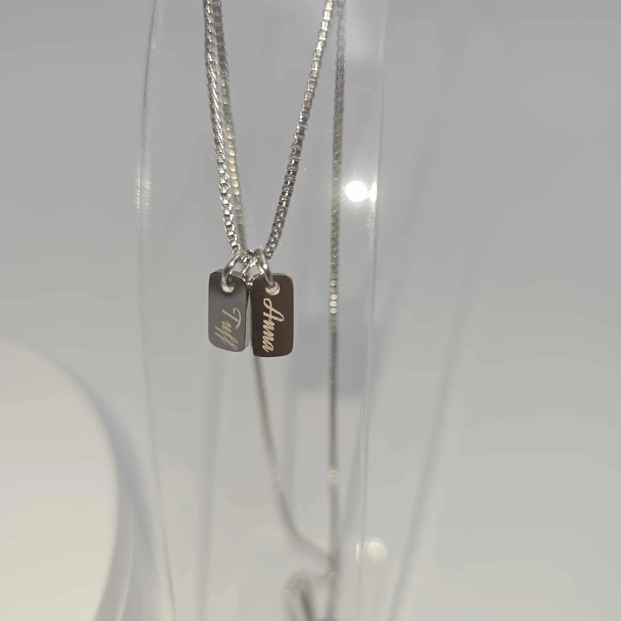 Custom Mini Tag Necklace – Personalized Name Necklace — C&C Custom Crafts