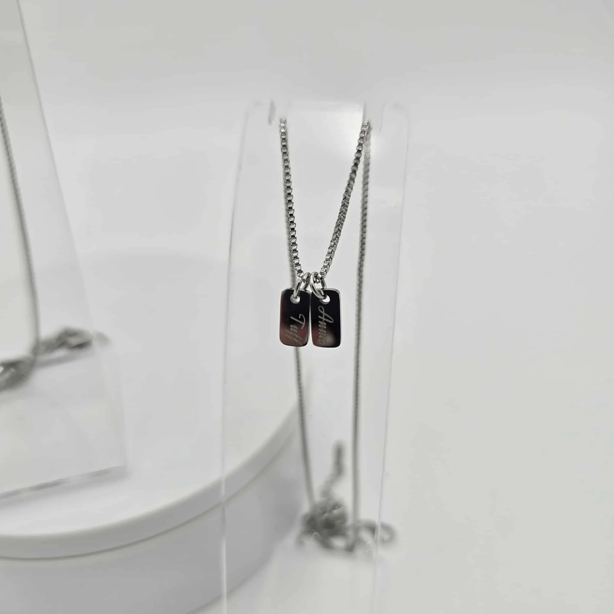 Personalized Mini Tag Necklace
